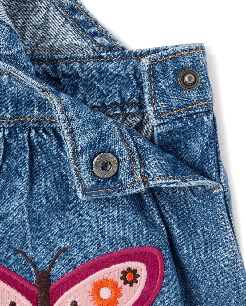 GYMBOREE جمبورى، فتيات، وتودلر تنورة بدون أكمام مطرزة لجميع القفزات، هارفست باترفلاي، 18 شهر، 24 شهر - Image 4