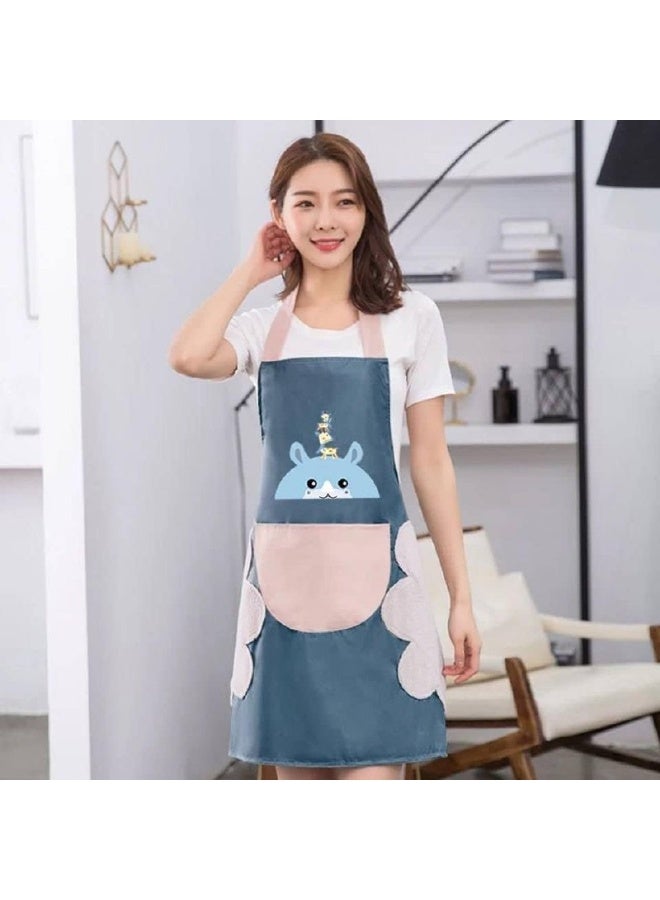 Kitchen apron with 2 side towels - Image 1