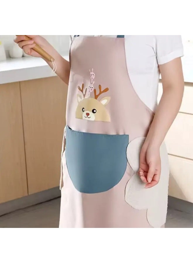 Kitchen apron with 2 side towels - Image 5