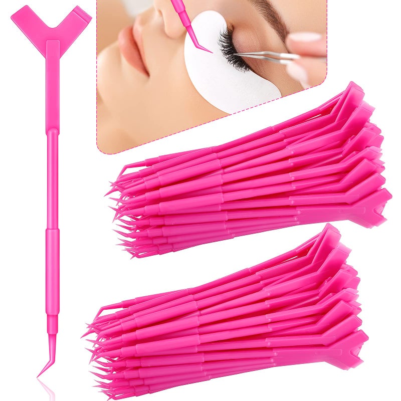 Patelai 100 Piece Y Shape Eyelash Lift Perm Tool Brush for Eyelash Extension Supplies - Image 3