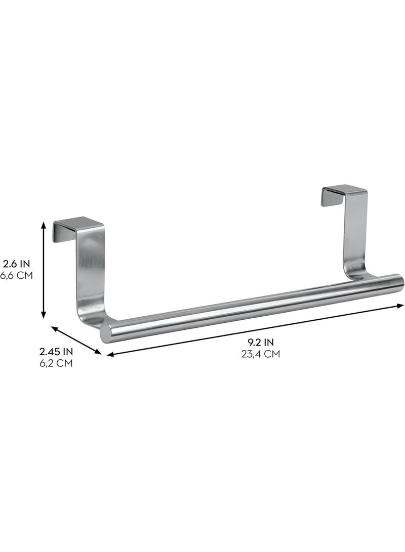 No-Drill Over Cabinet Towel Bar Holder - Polished Stainless Steel for Dish Hand Towels (2.5"x9.25"x2.5") - Image 2
