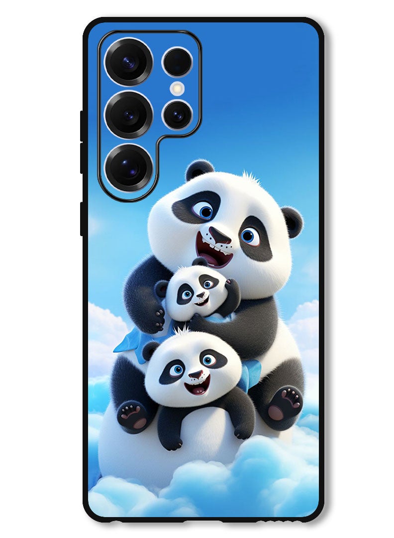 Theodor Protective Case Anti Scratch Shock Proof Bumper Cover For Samsung Galaxy S25 Ultra Panda 2 - Image 1
