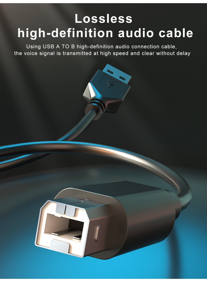 COOLCOLD USB Computer Microphone, Podcast Mic Desktop with Mute Button for Recording Streaming, Omnidirectional Condenser, Plug&Play Stand with Volume Control for PC, Laptop, Mac - Image 5