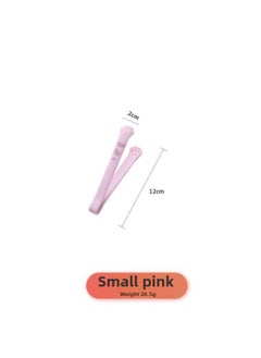 Silicone Food Clip Plastic Non-dirty Hands Snack Clip Cute Cat Claw Clip Kitchen High Temperature Food Clip Potato Chips Clip-Colour:♉♈Integrated Silicone/high Temperature Resistant (12cm) Pink Upgraded Model♉♈