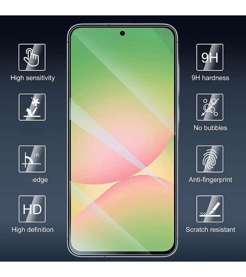 2pcs HD Tempered Glass Screen Protector For Samsung Galaxy A54 5G 9H Hardness Anti Scratch Touch Accuracy Protection - Image 3