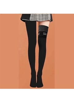 Generic Soft & Warm Silicone Fleece Lined Thigh High Stockings, Anti-Slip Over The Knee Socks for Women, Perfect for Fall & Winter  - Image 1