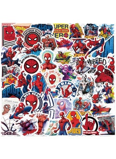 50Pcs Spiderman Stickers, Waterproof Vinyl Anime Kids Stickers, Graffiti Aesthetic Stickers Decals, for Skateboard Laptop Phone Luggage Motorcycle Bicycle Fridge, Water Bottle Helmet Kids Teens Gift
