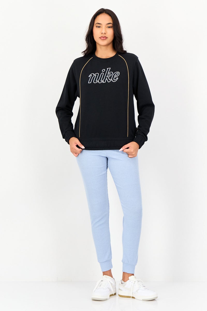 Nike Women Sportswear Fit Long Sleeve Outdoor Sweatshirt, Black - Image 2