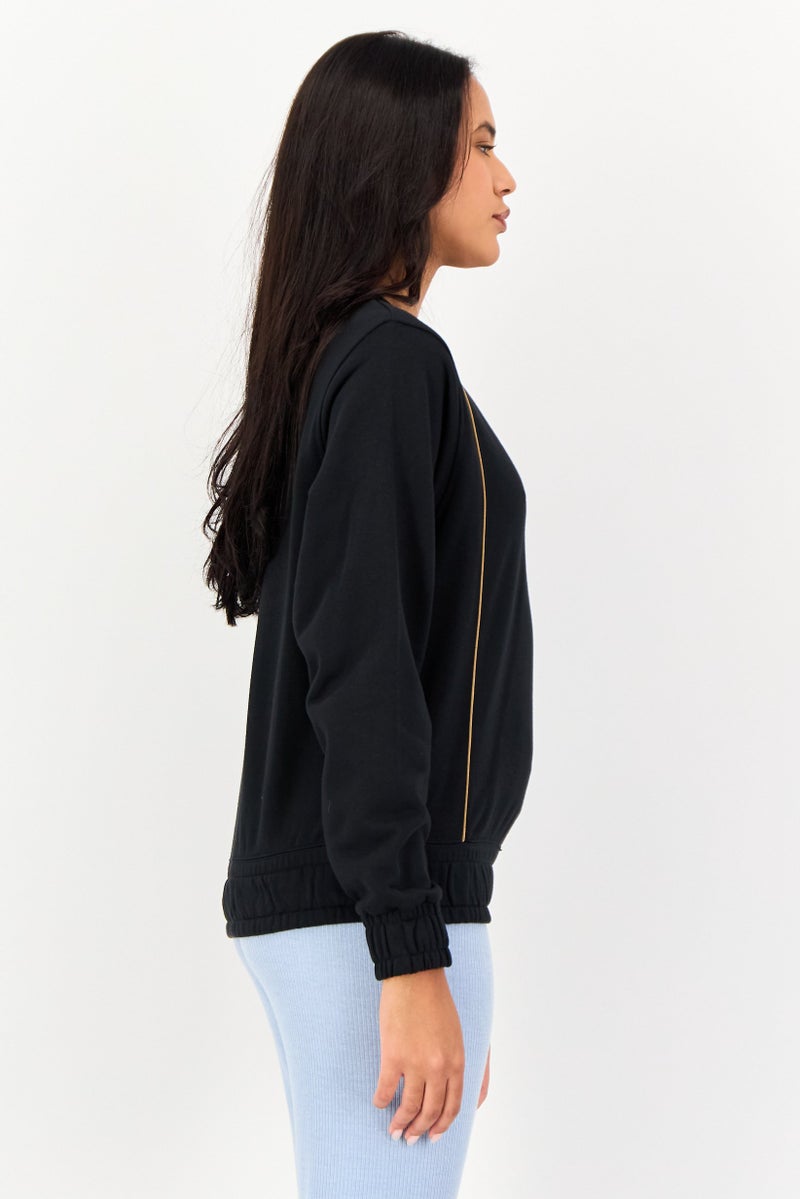 Nike Women Sportswear Fit Long Sleeve Outdoor Sweatshirt, Black - Image 4