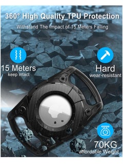 Excefore AirTag Dog Collar Holder, IP68 Waterproof Airtag Holder for DOD Collar, Hard TPU Full Protection Suitable Air Tag Dog Collar, Airtag Watch Holder for Dog Collar, Compatible Apple Airtag  - Image 3