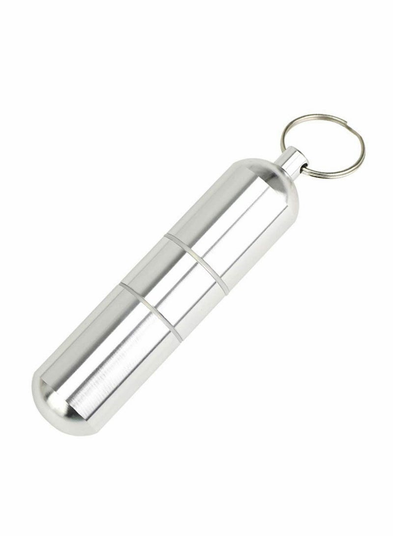 Excefore حافظة جيب أنبوب ممتاز علبة دائرية محمولة لحامل أعواد الأسنان مع سلسلة مفاتيح للسفر بالسيارة في الهواء الطلق للمدخنين - Image 1