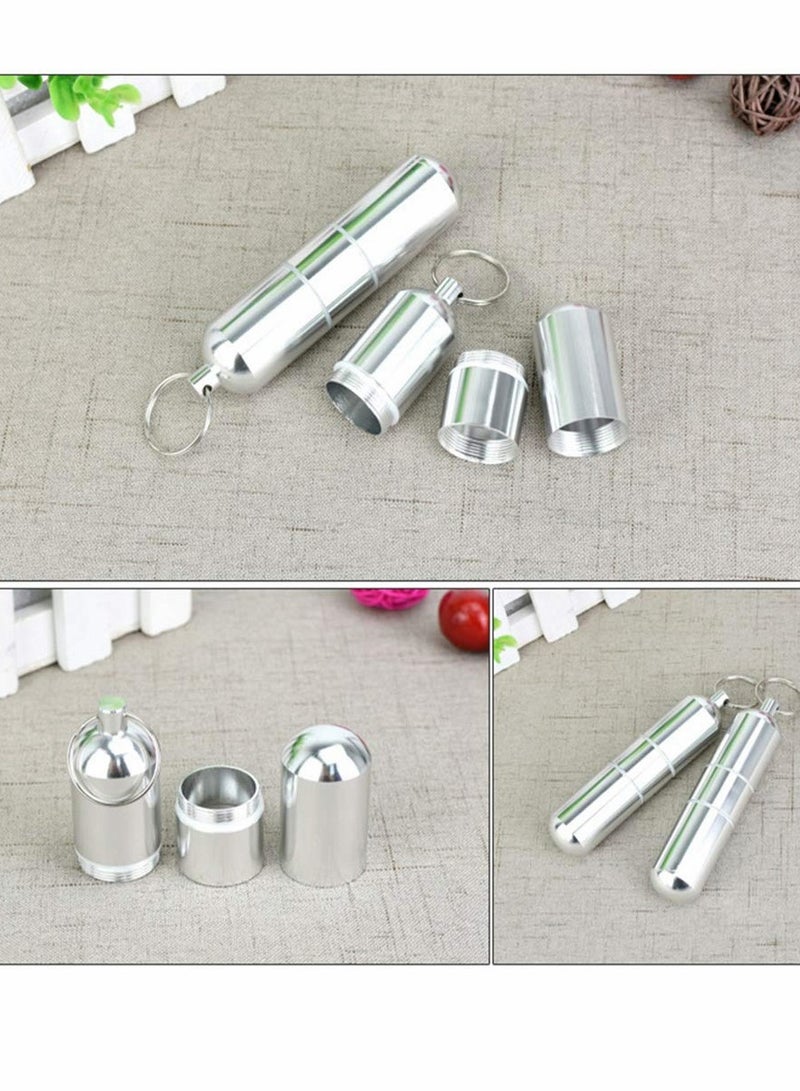 Excefore حافظة جيب أنبوب ممتاز علبة دائرية محمولة لحامل أعواد الأسنان مع سلسلة مفاتيح للسفر بالسيارة في الهواء الطلق للمدخنين - Image 4