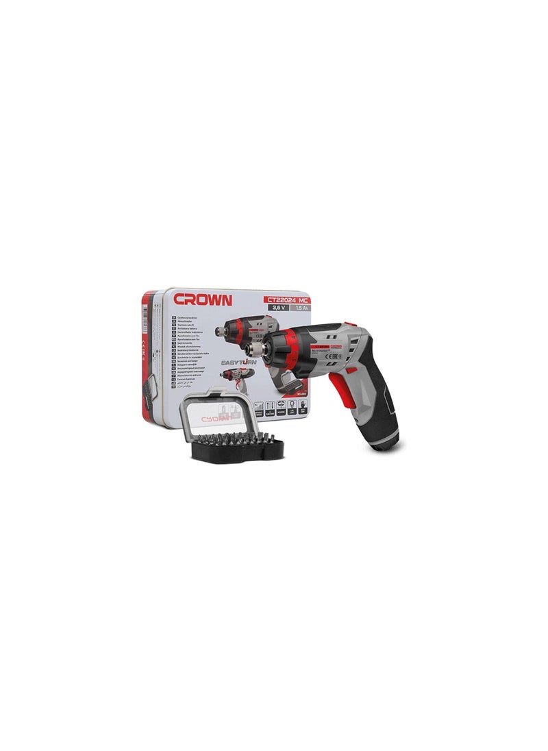 Crown cordless screwdriver + 32 PCS accessories  - Image 1
