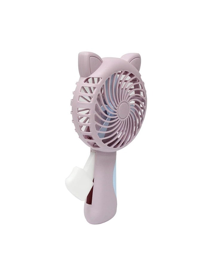 DAISO Manual Handheld Fan, Portable, Purple - Image 2