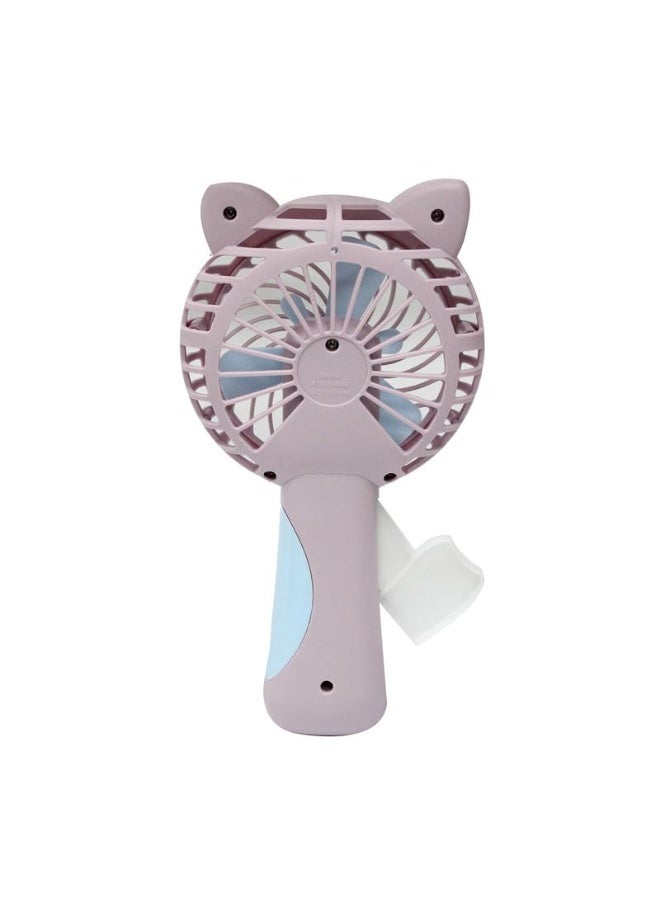 DAISO Manual Handheld Fan, Portable, Purple - Image 1