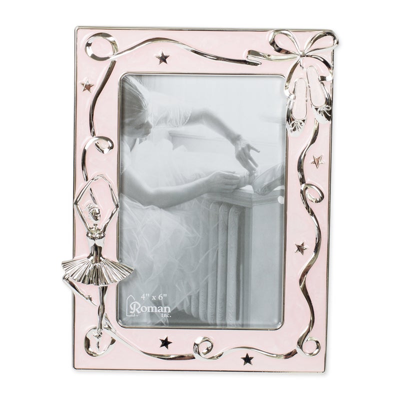 Roman Roman Giftware Inc.  Caroline Collection  Ballet  7.75"" H PINK BALLET FRAME 4X6 Religious  Inspirational  Durable (6x1x7) - Image 3