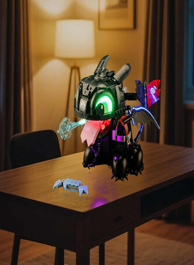 BRIKSMAX Light Kit for Lego-10375 How to Train Your Dragon: Toothless -Led Lighting Compatible with Lego Icons Building Set- Not Include Lego Set - Image 4