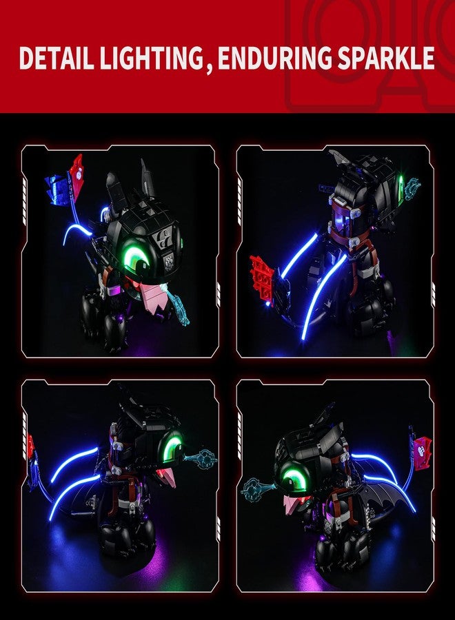 BRIKSMAX Light Kit for Lego-10375 How to Train Your Dragon: Toothless -Led Lighting Compatible with Lego Icons Building Set- Not Include Lego Set - Image 3