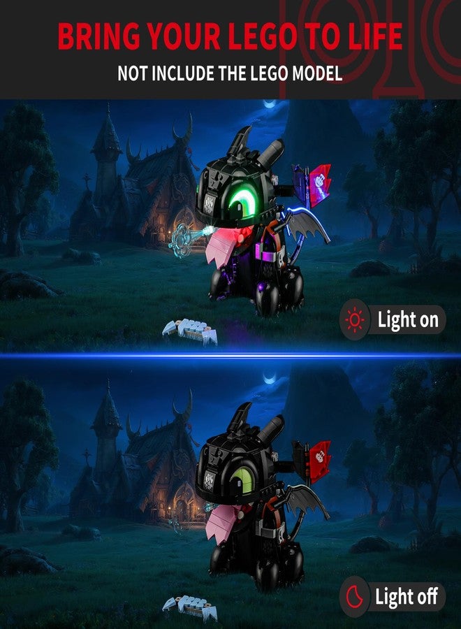 BRIKSMAX Light Kit for Lego-10375 How to Train Your Dragon: Toothless -Led Lighting Compatible with Lego Icons Building Set- Not Include Lego Set - Image 2