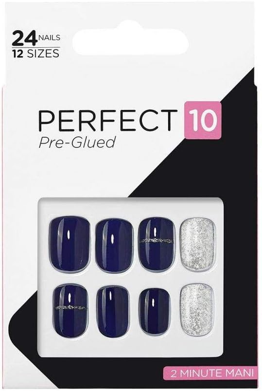 Elegant Touch Perfect 10 PreGlued Nails Night Life