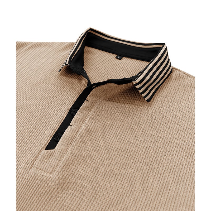 2024 summer cross-border and men''s short sleeve POLO shirt foreign trade men''s lapel t-shirt casual top - Image 5
