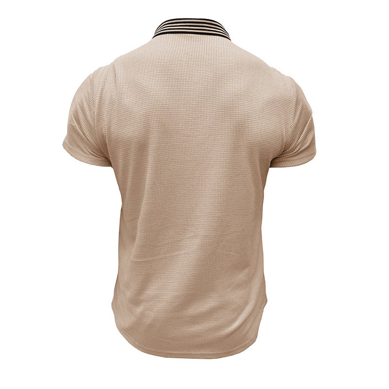 2024 summer cross-border and men''s short sleeve POLO shirt foreign trade men''s lapel t-shirt casual top - Image 4