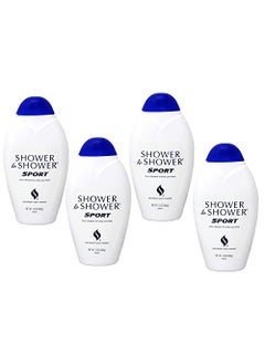 Shower To Shower Shower to Shower Absorbent Body Powder, Sport, 13-Ounce Bottles (Pack of 4) 