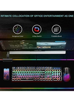 Y&D RGB Gaming Big Mouse Pad, with 14 Lighting Modes 2 Brightness Levels Large Extended Soft Led Pad Computer Keyboard Mousepads Mat 800 x 300mm, 31.5×11.8 inches  - Image 4