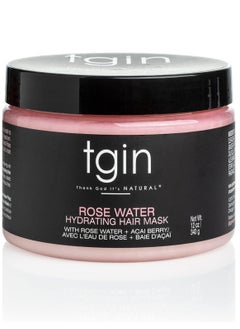 Tgin Tijin Rosewater Moisturizing Hair Mask for Natural Hair - Waves - Low Porosity Hair - Fine Hair 12oz 340ml  - Image 1