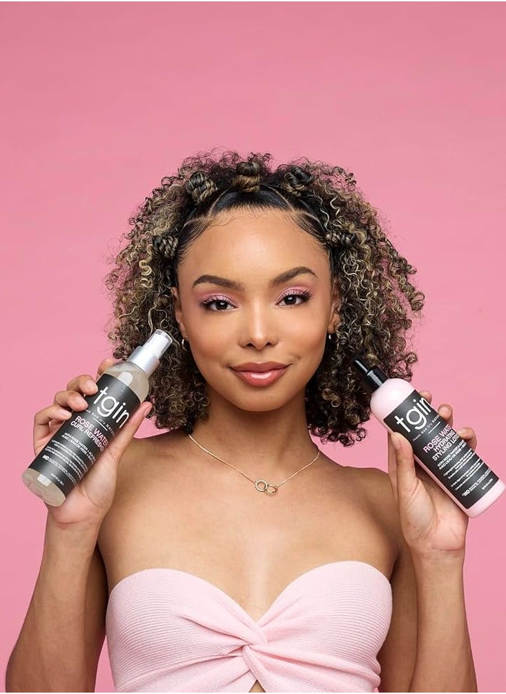 Tgin Tijin Rosewater Moisturizing Hair Mask for Natural Hair - Waves - Low Porosity Hair - Fine Hair 12oz 340ml  - Image 4