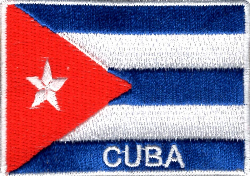 Generic Cuba Flag Applique Embroidered Sweing Patch Suitable for Jackets, Bags, T-Shirts, Jeans, Pants, Outdoor Clothing ; Size: 7cm x 5cm ; Imported from Malaysia (1 Piece)  - Image 1