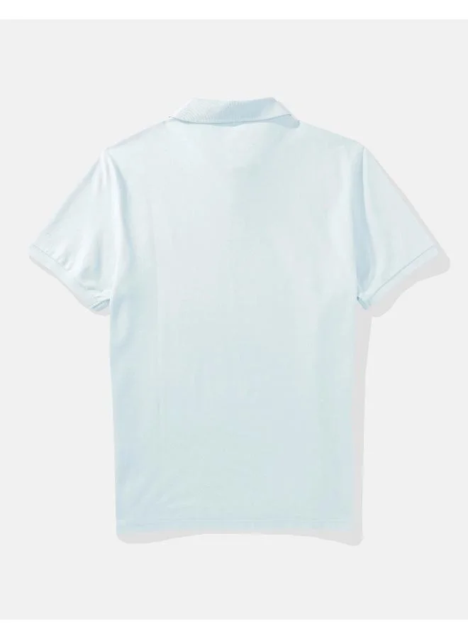American Eagle Logo Detail Short Sleeve Polo Shirt