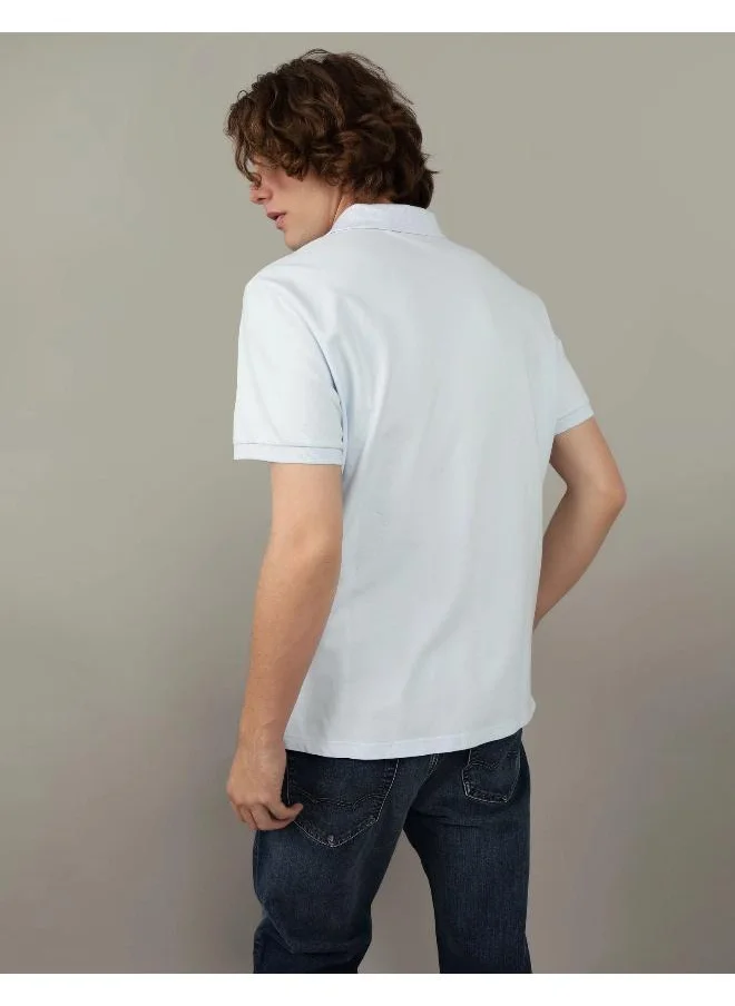American Eagle Logo Detail Short Sleeve Polo Shirt