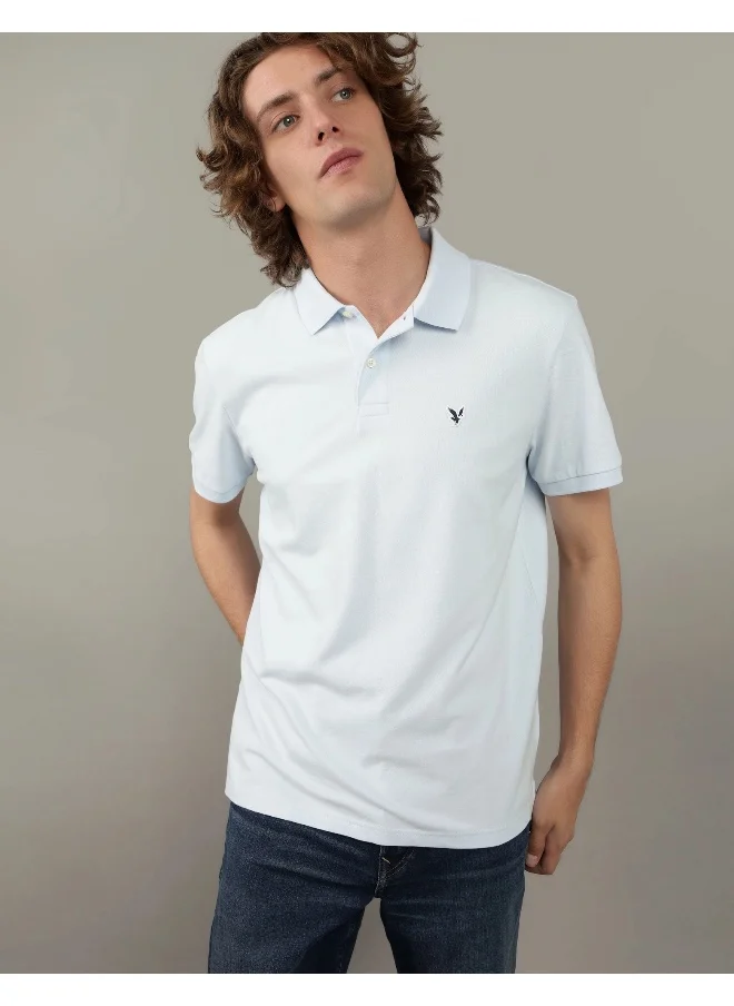 امريكان ايجل Logo Detail Short Sleeve Polo Shirt