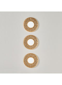 Home Box Faiz 3-Pieces Decorative Mirror Set 25 X 25Cm  - Image 2