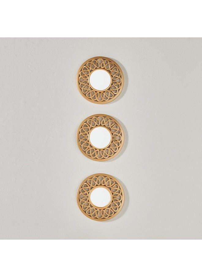 Home Box Faiz 3-Pieces Decorative Mirror Set 25 X 25Cm  - Image 2