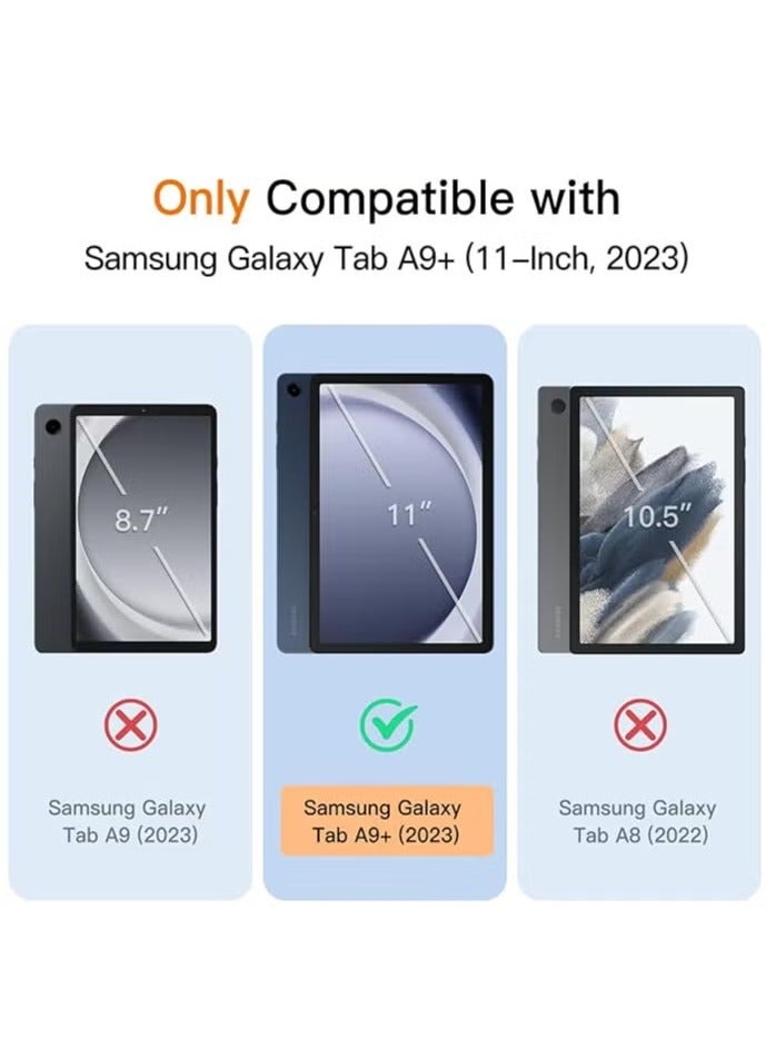 DUSALA Samsung Galaxy Tab A9 Plus 11 Inch 2023 Model with Pencil Holder Slim Tablet Cover with Soft Back Auto Wake Sleep - Image 4