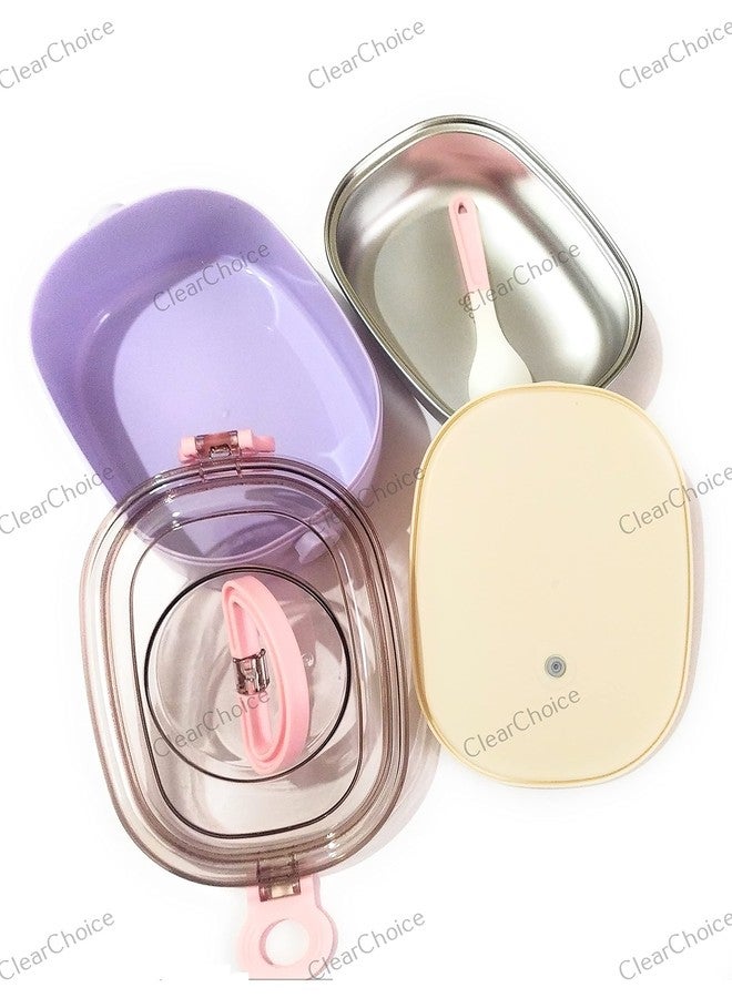 ClearChoice:- Adults and Kids Stainless Steel Tiffin Lunch Box for Kids, Girls, School & Office Men & Woman (Multi Color)(1 PIS) - Image 3