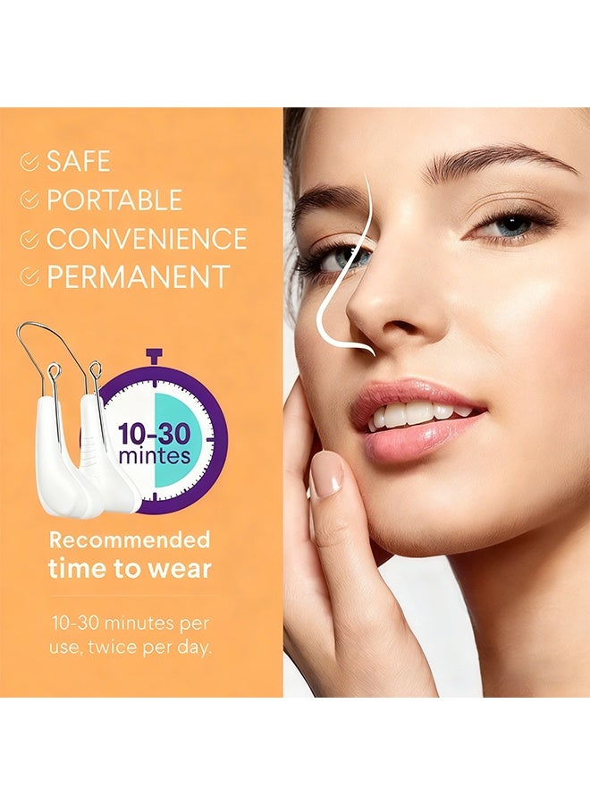 RESONIX Nose Shaper Clip – Soft Silicone Nose Bridge Lifter & Tip Slimming Clip, Comfortable Daily Nose Sculpting Tool for Women, Washable & Reusable Contouring Clip - Image 2