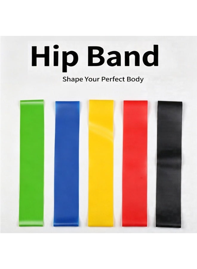 Workout Gloves Resistance Bands Set,Semi Finger Training Gloves with Palm Protection,5pcs Assorted Pounds Strength Training Exercise Resistance Loops Stretch Bands, Fitness Equipment Set Suitable for indoor yoga, gyms, outdoor fitness, and other scenarios. - Image 2