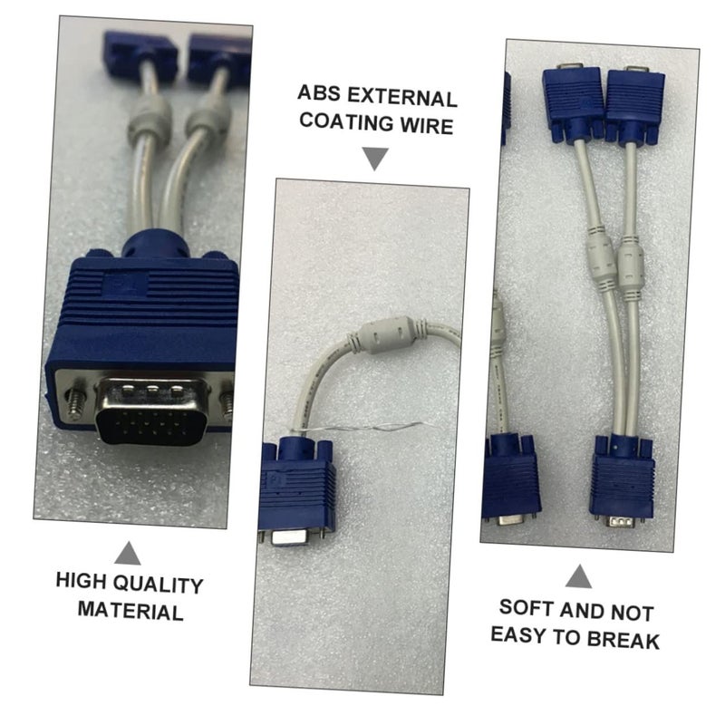COHEALI 2 حزمة كابل مقسم VGA إلى VGA لشاشات LCD والتلفزيون - Image 4