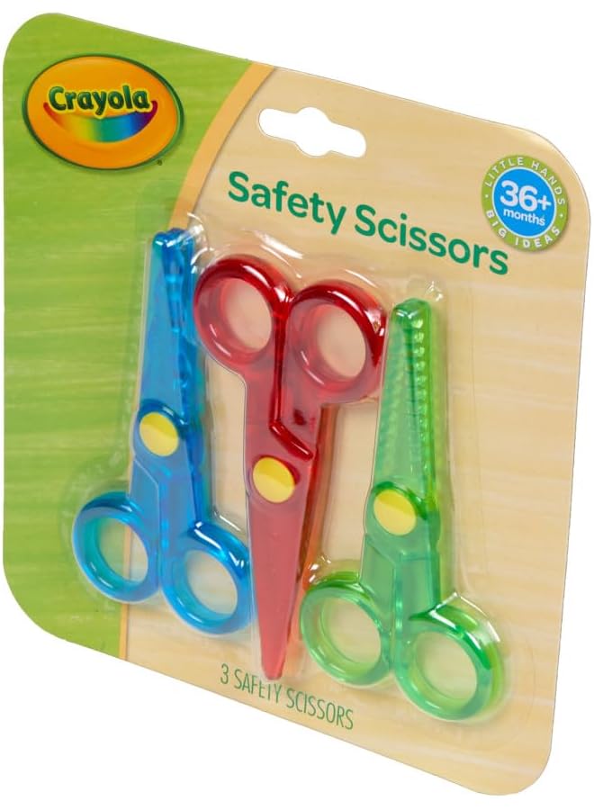 Crayola My First Safety Scissors Toddler Art Supplies 3Ct Assorted - Image 5