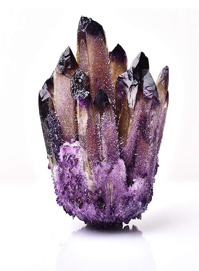 Divinity Healing Crystals The Certified Natural Amethyst Pure Quartz Family Phantom Cluster Geodes - Rare Earth Natural Formations (Amethyst Family Cluster) - Image 3