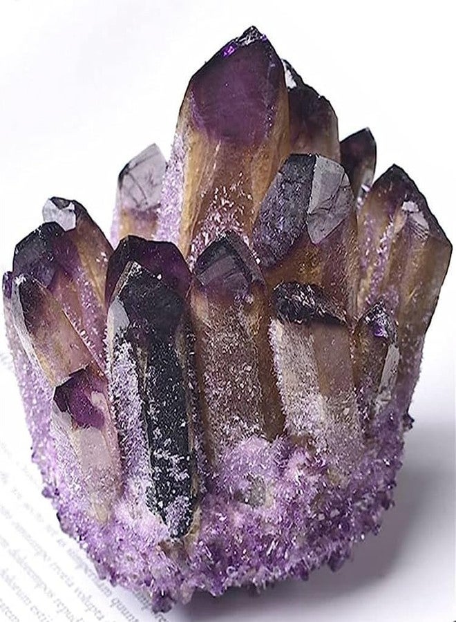 Divinity Healing Crystals The Certified Natural Amethyst Pure Quartz Family Phantom Cluster Geodes - Rare Earth Natural Formations (Amethyst Family Cluster) - Image 2