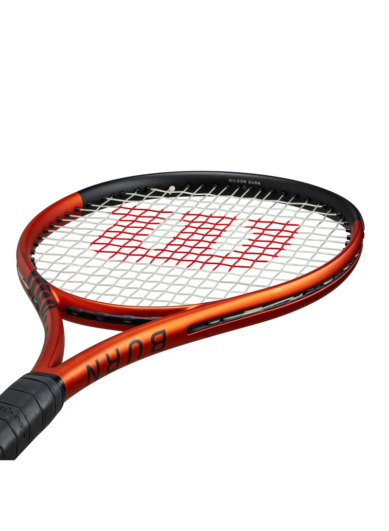 Wilson  Burn 100Ls V5.0 Tennis Racket, 18x16, Adults, Intermediate/ Advanced - Orange/ Black  | Best Price UAE