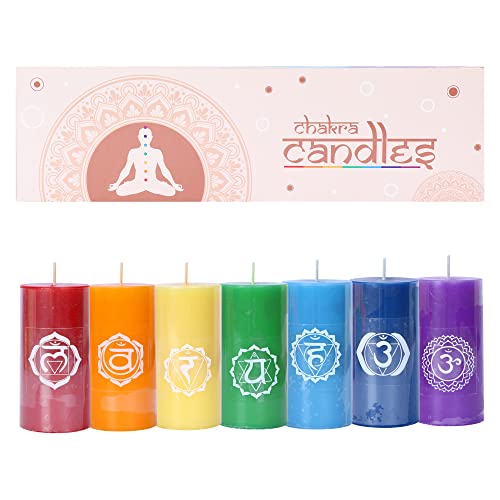 PROSPERRO LUMO Parrafin Wax Chakra Candle, Set of 7 - Image 2