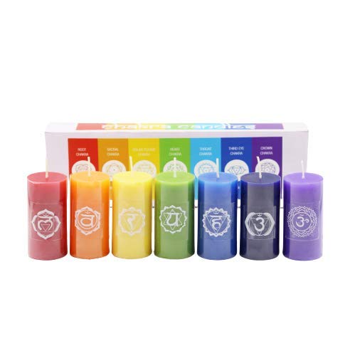 PROSPERRO LUMO Parrafin Wax Chakra Candle, Set of 7 - Image 4