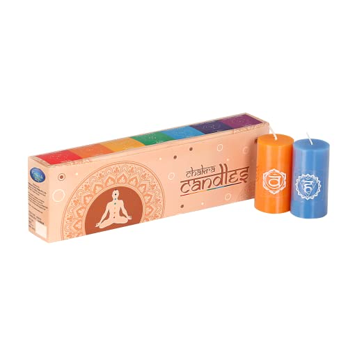 PROSPERRO LUMO Parrafin Wax Chakra Candle, Set of 7 - Image 1