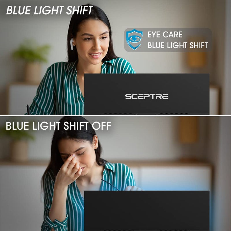 Sceptre 24-inch Prime Monitor Thin 1080p LED Monitor 99% sRGB 2x HDMI VGA Build-in Speakers, Machine Black (E248W-19203R 2025 Series) - Image 5