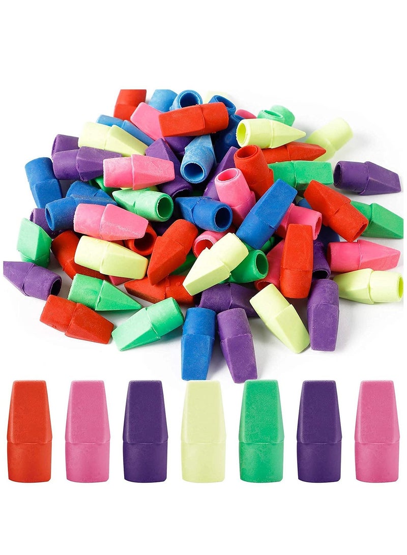 Y&D Pencil Erasers Cap, Cap Erasers, Caps for Pencils, Eraser Toppers Kids, School Supplies Classroom and Teachers, 120pcs  - Image 1